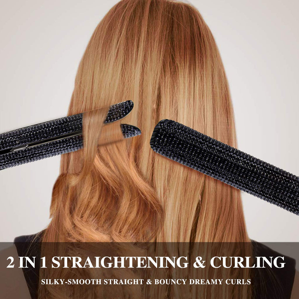 Madami® Crystal Rhinestone Hair Straightening Iron