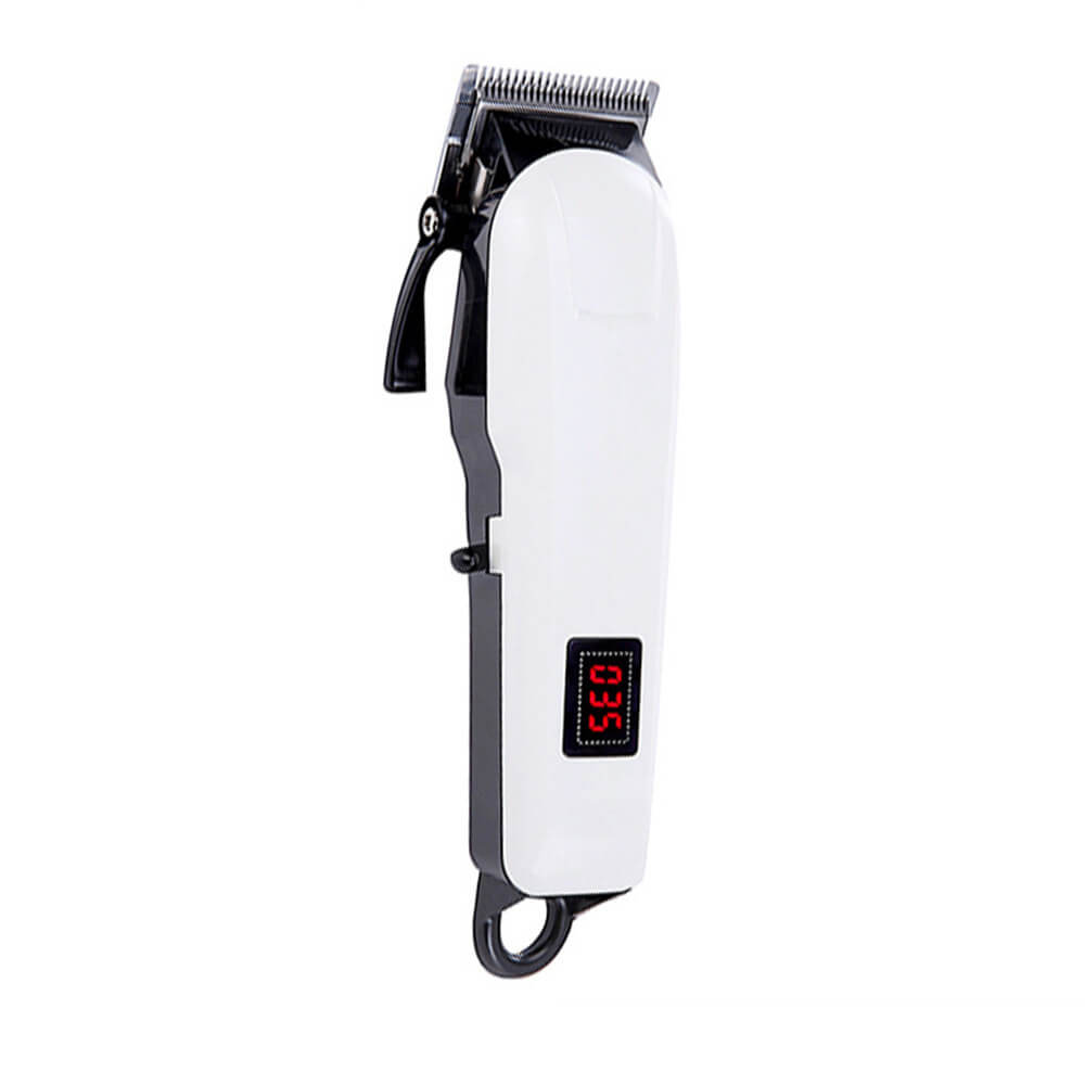 LCD Rechargeable Stainless Steel Blade Electric Hair Clipper